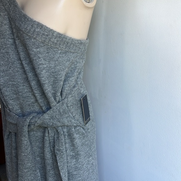 NWT Eloquii one shoulder sweater dress in heather gray - Picture 5 of 11
